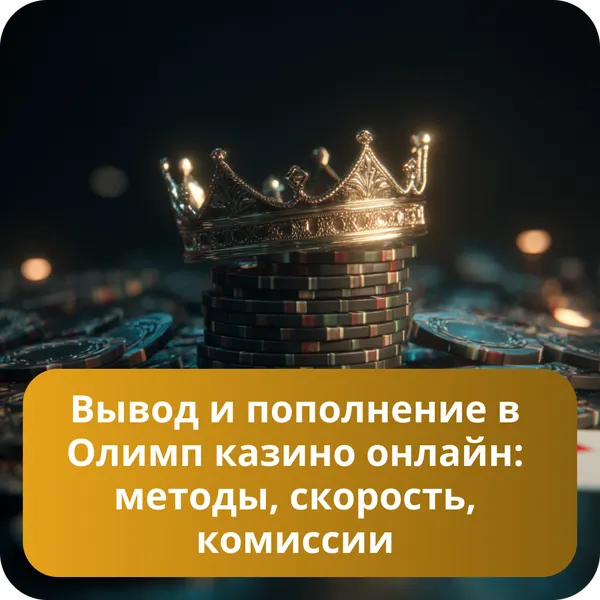 Вывод и пополнение в Олимп казино онлайн: методы, скорость, комиссии